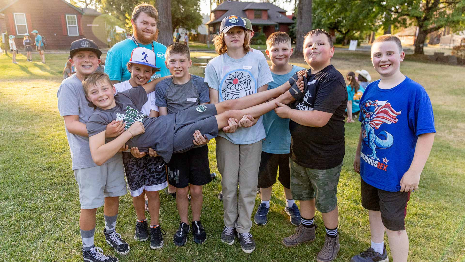 CRISTA Camps at Miracle Ranch - Boys goofing around