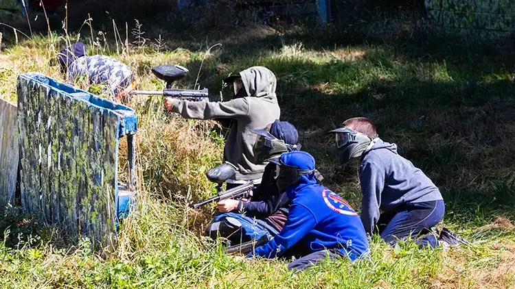 Miracle Ranch at CRISTA Camps - Summer Camp - Boys Paintballing