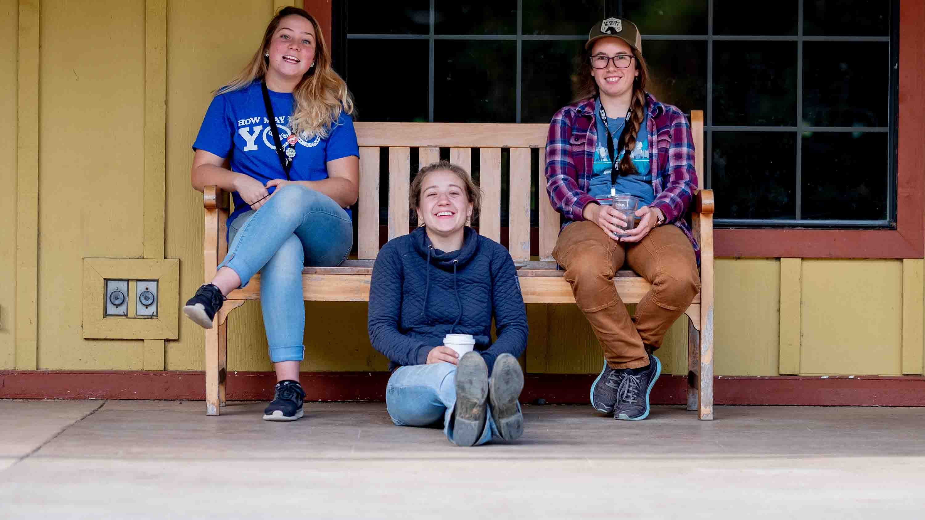 CRISTA Camps Full-Time Staff - Girls Sitting on Bench