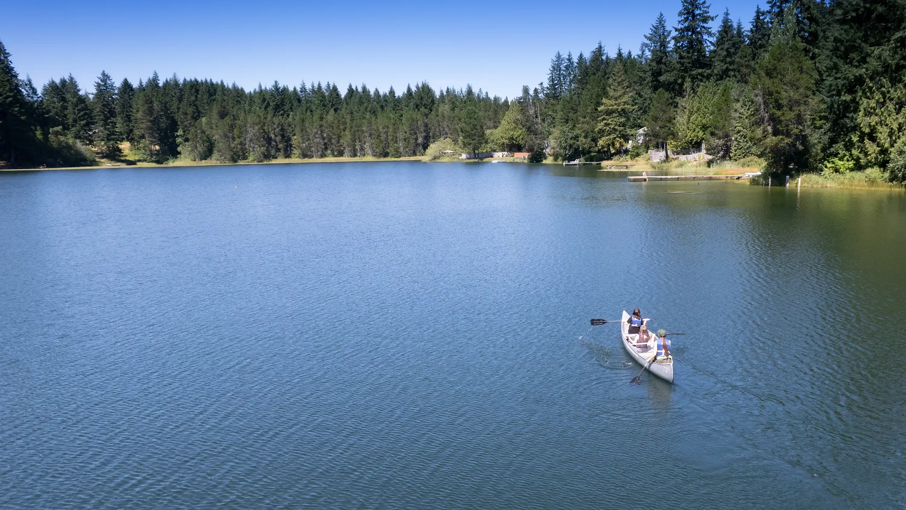 Miracle Ranch - Christian Family Camp - Campers Canoing