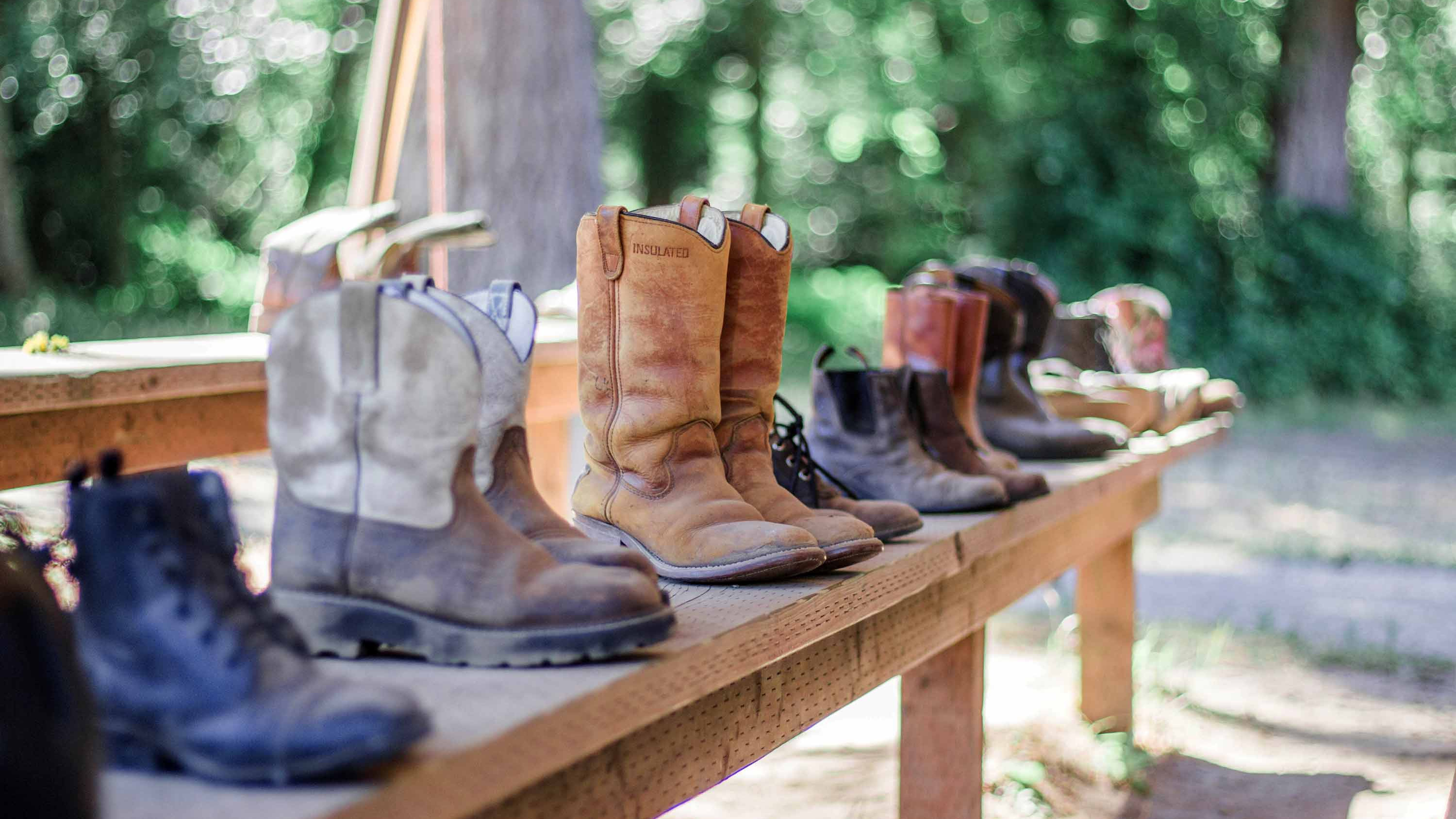 CRISTA Camp Directions - A Line Up of Boots