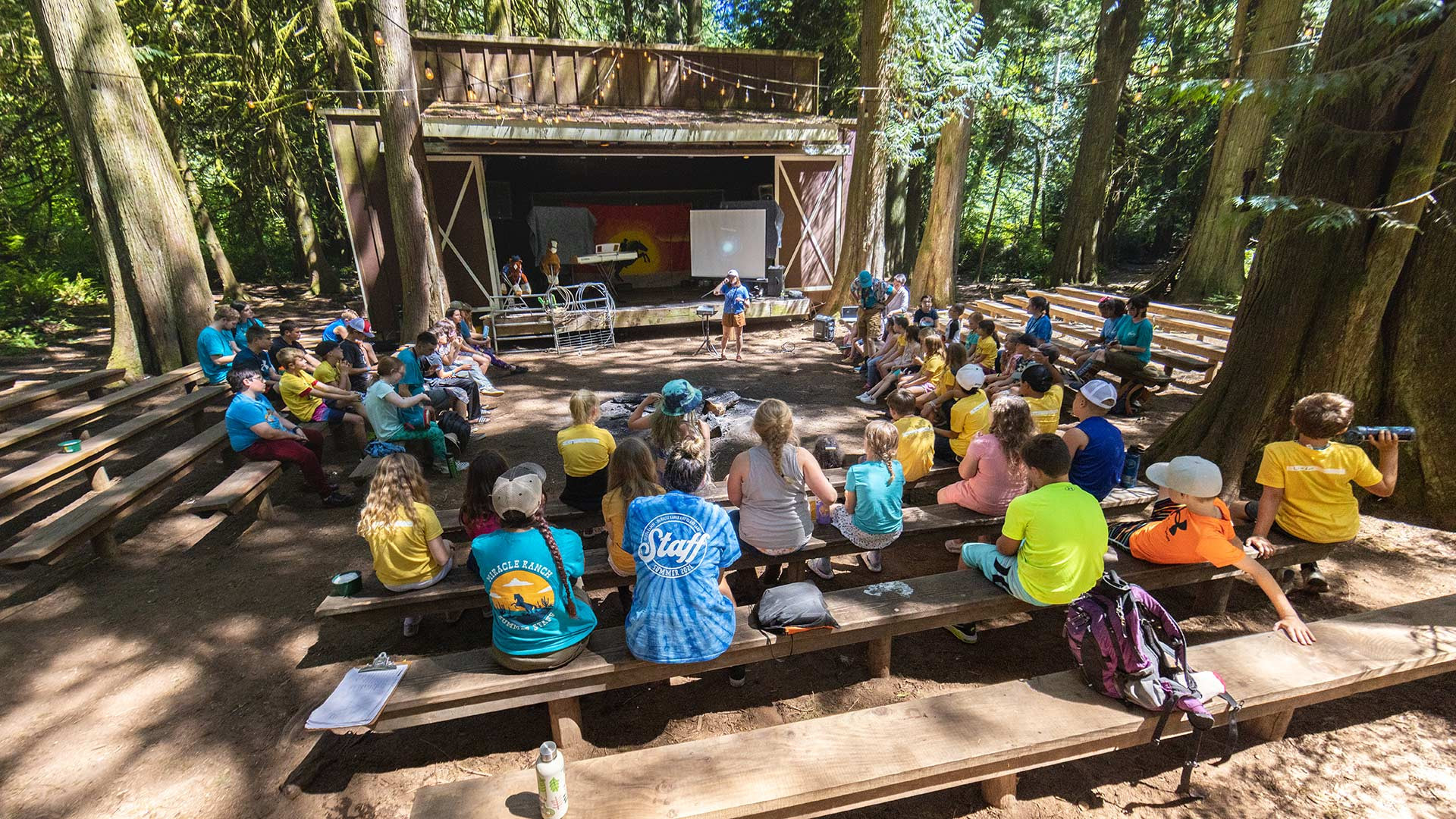 CRISTA Camps at Miracle Ranch Youth Retreats - Kids at a camp event